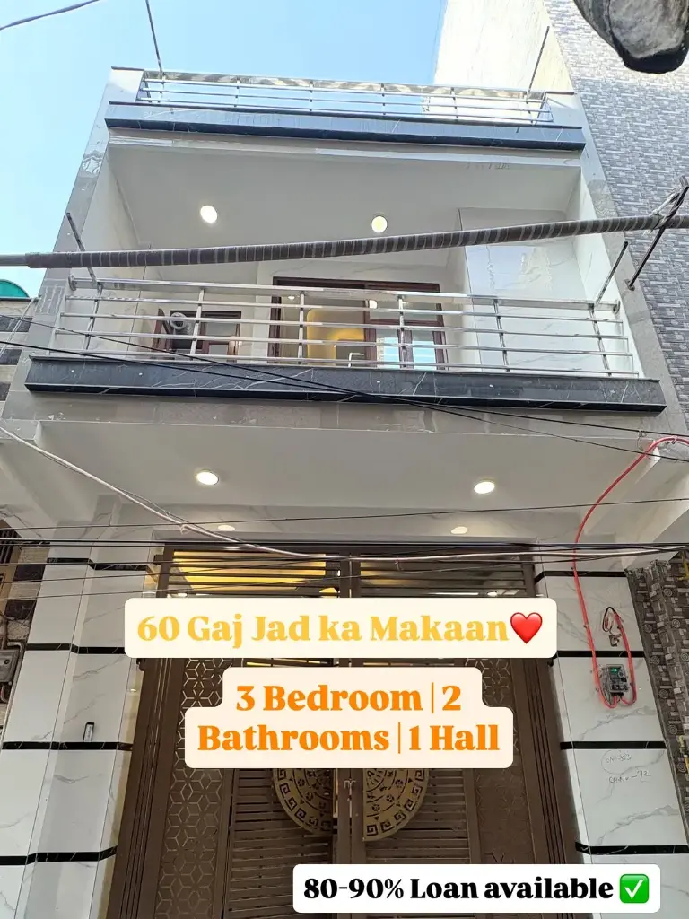 Spacious 60 Gaj Double-Storey House with Premium Features